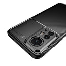 For Xiaomi 12 Pro 5G Carbon Fiber Texture Shockproof TPU Phone Case(Blue)