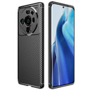 For Xiaomi Mi 12S Ultra 5G Carbon Fiber Texture Shockproof TPU Phone Case(Black)