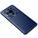 For Xiaomi Mi 12S Ultra 5G Carbon Fiber Texture Shockproof TPU Phone Case(Blue)