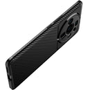 For Xiaomi Mi 12S Ultra 5G Carbon Fiber Texture Shockproof TPU Phone Case(Blue)