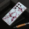 For Samsung Galaxy S22 Ultra 5G Marble Pattern Soft TPU Phone Case(Red)