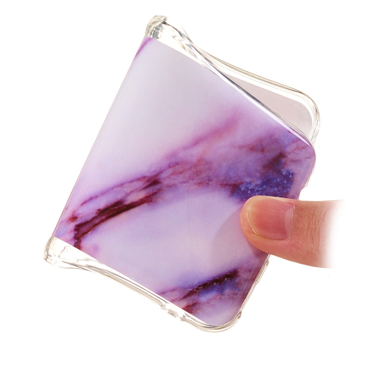 For Samsung Galaxy S22 Ultra 5G Marble Pattern Soft TPU Phone Case(Purple)