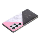 For Samsung Galaxy S22 Ultra 5G Marble Pattern Soft TPU Phone Case(Tricolor)