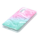 For Xiaomi Redmi 10 Marble Pattern Soft TPU Phone Case(Pink Green)
