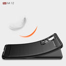 For Xiaomi 12 5G Brushed Texture Carbon Fiber TPU Phone Case(Black)