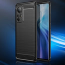 For Xiaomi 12 5G Brushed Texture Carbon Fiber TPU Phone Case(Blue)