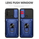 For Motorola Moto G50 Sliding Camshield Card Phone Case(Black)