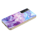 For Samsung Galaxy S22 5G Marble Pattern Soft TPU Phone Case(Purple)