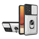 For Samsung Galaxy A33 5G Sliding Camshield Card Phone Case(White)