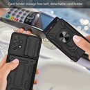 For Samsung Galaxy A33 5G Sliding Camshield Card Phone Case(White)
