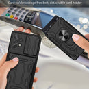 For Samsung Galaxy A53 5G Sliding Camshield Card Phone Case(Black)
