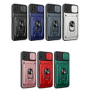 For Samsung Galaxy A22 5G Sliding Camshield Card Phone Case(Grey)