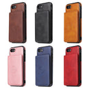 Calf Texture Magnetic Case For iPhone SE 2022 / SE 2020 / 8 / 7(Black)