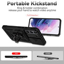 For Samsung Galaxy S22+ 5G Sliding Camshield Holder Phone Case(Black)