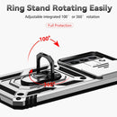 For Samsung Galaxy S22+ 5G Sliding Camshield Holder Phone Case(Silver)