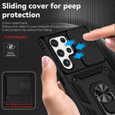 For Samsung Galaxy S22 Ultra 5G Sliding Camshield Holder Phone Case(Black)