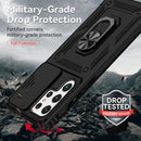 For Samsung Galaxy S22 Ultra 5G Sliding Camshield Holder Phone Case(Black)