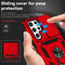 For Samsung Galaxy S22 Ultra 5G Sliding Camshield Holder Phone Case(Red)