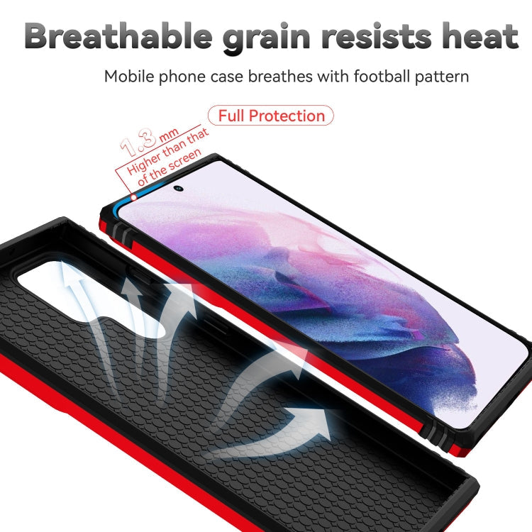 For Samsung Galaxy S22 Ultra 5G Sliding Camshield Holder Phone Case(Red)
