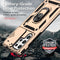 For Samsung Galaxy S22 Ultra 5G Sliding Camshield Holder Phone Case(Gold)