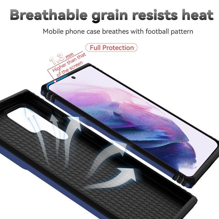 For Samsung Galaxy S22 Ultra 5G Sliding Camshield Holder Phone Case(Blue)