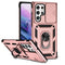 For Samsung Galaxy S22 Ultra 5G Sliding Camshield Holder Phone Case(Rose Gold)
