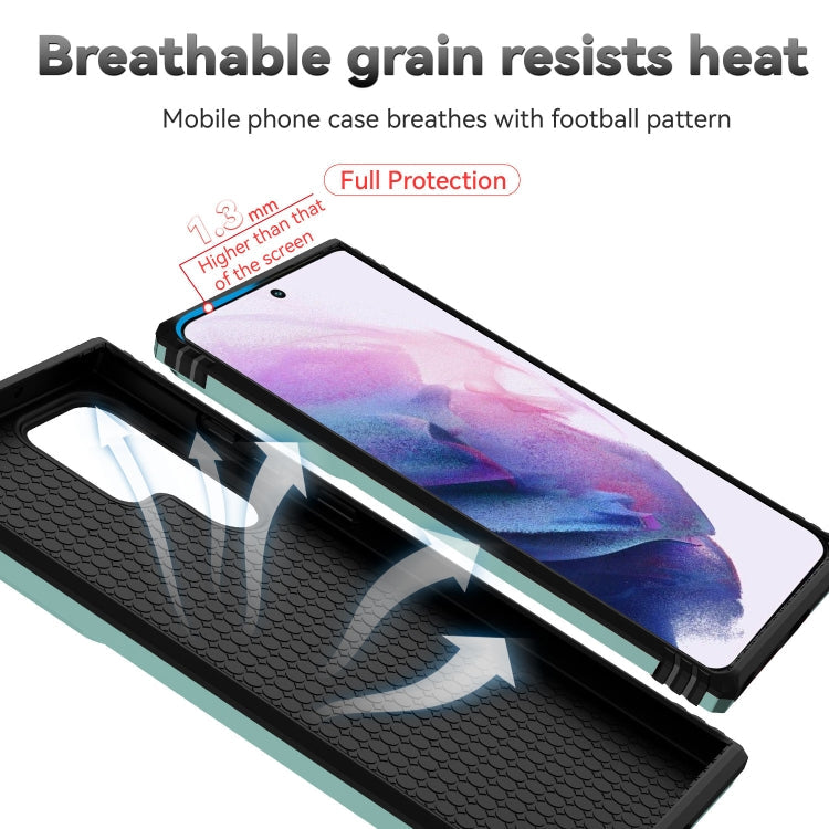 For Samsung Galaxy S22 Ultra 5G Sliding Camshield Holder Phone Case(Dark Green)