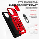 Sliding Camshield Holder Phone Case For iPhone 13 mini(Red)