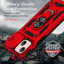 Sliding Camshield Holder Phone Case For iPhone 13 mini(Red)