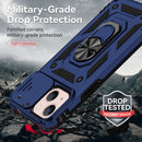 Sliding Camshield Holder Phone Case For iPhone 13 mini(Blue)