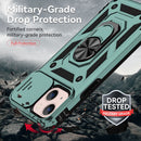 Sliding Camshield Holder Phone Case For iPhone 13(Dark Green)