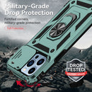 Sliding Camshield Holder Phone Case For iPhone 13 Pro(Dark Green)