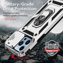 Sliding Camshield Holder Phone Case For iPhone 13 Pro(Silver)