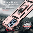 Sliding Camshield Holder Phone Case For iPhone 13 Pro Max(Rose Gold)