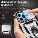 Sliding Camshield Holder Phone Case For iPhone 13 Pro Max(Silver)