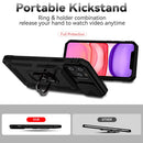 Sliding Camshield Holder Phone Case For iPhone 11 Pro Max(Black)