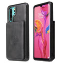 For Huawei P30 Pro Calf Texture Magnetic Phone Case(Black)