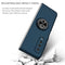 For Samsung Galaxy Fold Armor Ring Holder Phone Case(Dark Blue)