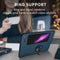 For Samsung Galaxy Fold Armor Ring Holder Phone Case(Dark Blue)