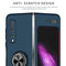 For Samsung Galaxy Fold Armor Ring Holder Phone Case(Dark Blue)