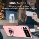 For Samsung Galaxy Z Flip3 5G Armor Ring Holder Phone Case(Pink)