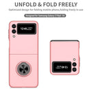 For Samsung Galaxy Z Flip3 5G Armor Ring Holder Phone Case(Pink)