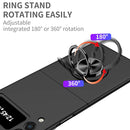 For Samsung Galaxy Z Flip3 5G Armor Ring Holder Phone Case(Black)