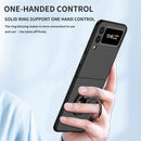 For Samsung Galaxy Z Flip3 5G Armor Ring Holder Phone Case(Black)