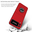 For Samsung Galaxy Z Flip3 5G Armor Ring Holder Phone Case(Red)