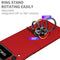 For Samsung Galaxy Z Flip3 5G Armor Ring Holder Phone Case(Red)