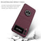 For Samsung Galaxy Z Flip3 5G Armor Ring Holder Phone Case(Wine Red)