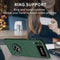 For Samsung Galaxy Z Flip3 5G Armor Ring Holder Phone Case(Dark Green)