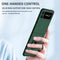For Samsung Galaxy Z Flip3 5G Armor Ring Holder Phone Case(Dark Green)