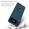 For Samsung Galaxy Z Flip3 5G Armor Ring Holder Phone Case(Dark Blue)